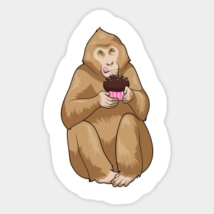 Monkey Muffin Sticker